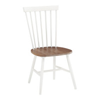 OSP Home Furnishings EAG1787-CMDT Eagle Ridge Dining Chair with Toffee Finished seat and Cream Base 2 Pack